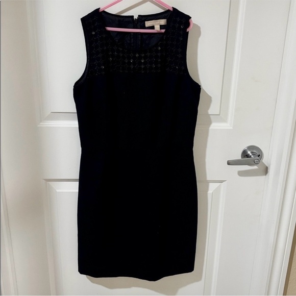Banana Republic Dresses & Skirts - Banana Republic Black Sleeveless Sheath Dress Lace Yoke Knee Length